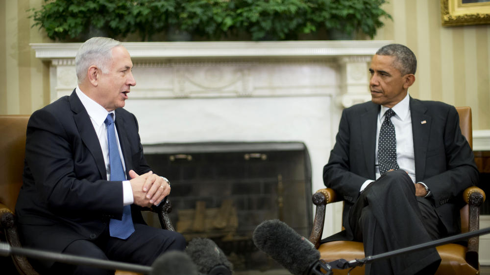 In this Oct. 1, 2014 file photo, President Barack Obama meets with Israeli Prime Minister Benjamin Netanyahu in the Oval Office of the White House in Washington. The two leaders had a fractious relationship that led to some Democrats questioning the strength of the U.S.-Israel bond.