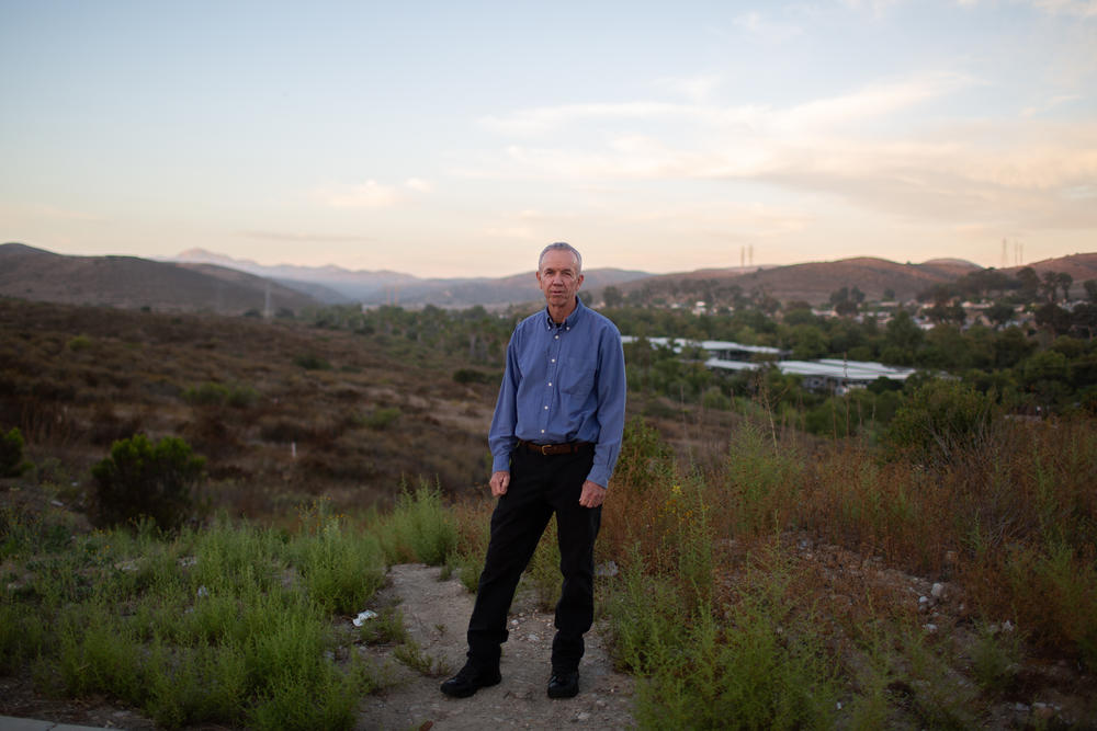 Van Collinsworth has been fighting development on the outskirts of Santee for decades. 