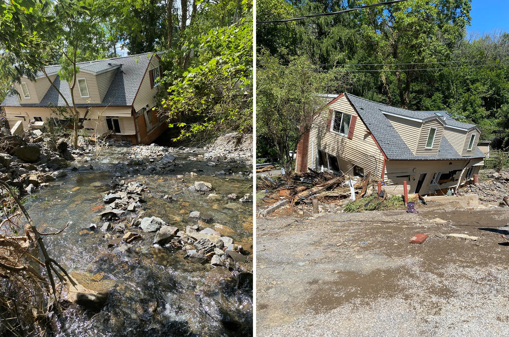 Stephanie and Nicholas Cepparulo's home in Lambertville, N.J., was destroyed in a flash flood in 2021. The property had been in Stephanie's family for over 100 years, but with climate change causing more severe storms, it was no longer a safe place to live. They chose to accept a home buyout, with the support of their local mayor and a case manager from the state government.