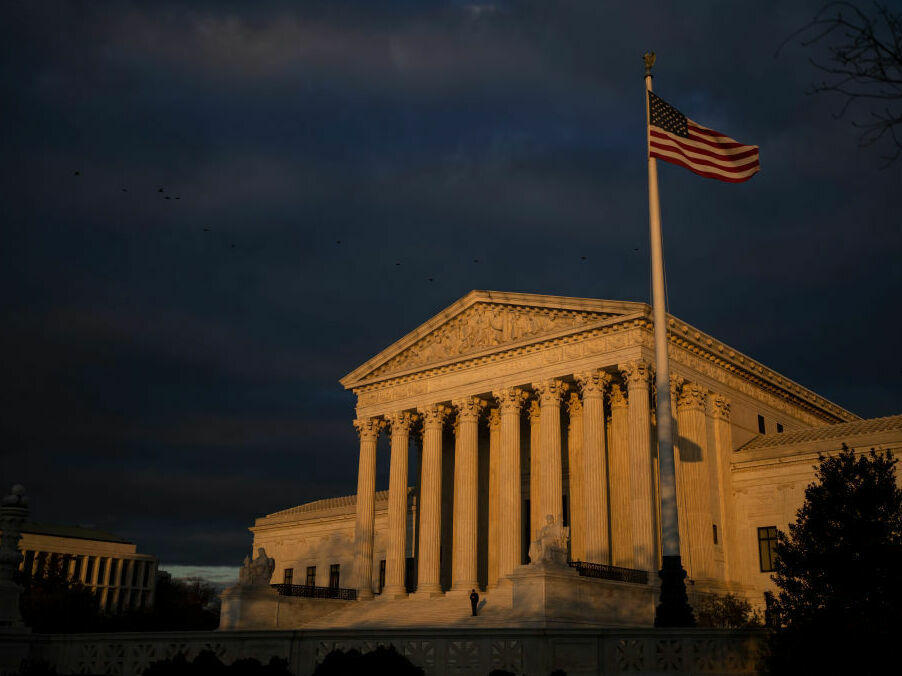 The justices of the U.S. Supreme Court appeared skeptical of an attempt by a part-time Democratic activist to trademark the phrase 
