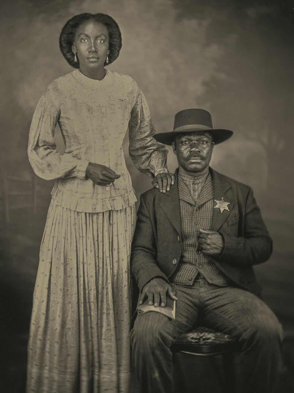 Lauren E. Banks as Jennie Reeves and David Oyelewo as Bass Reeves.