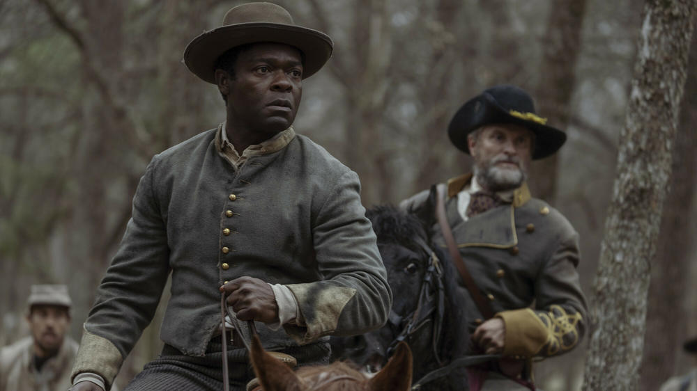 David Oyelowo as Bass Reeves and Shea Whigham as George Reeves.