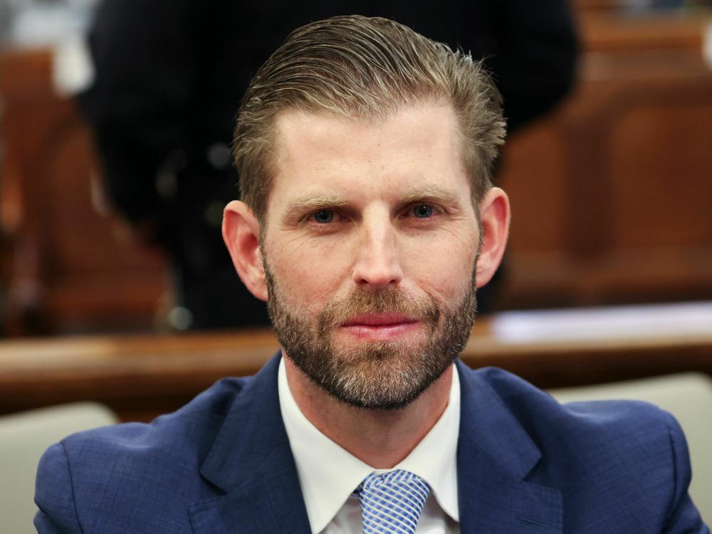 Eric Trump, son of former President Donald Trump, attends the fraud trial of the Trump Organization in New York City on Nov. 2, 2023.