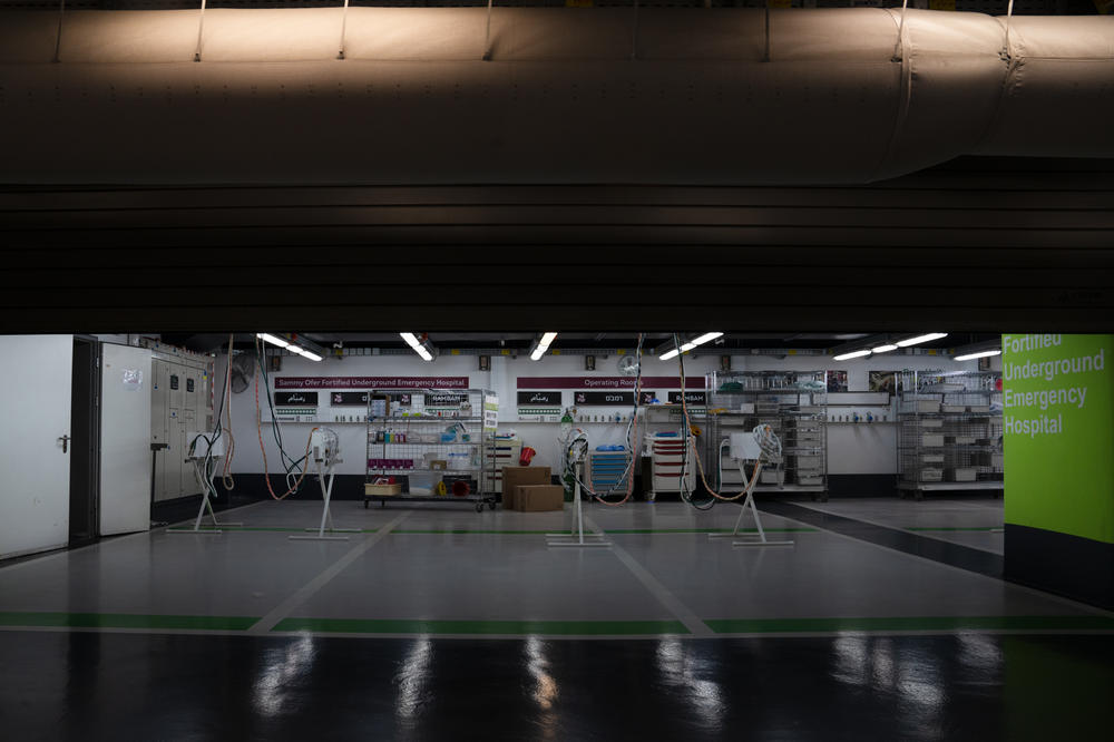 Israel's largest trauma hospital, in the northwestern city of Haifa, has converted a three-floor underground parking garage into a hospital.