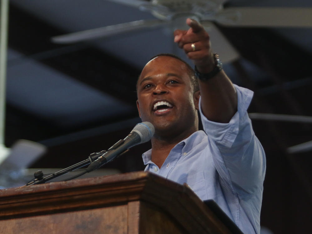 Daniel Cameron is keen on making the Kentucky gubernatorial race a referendum on national politics.