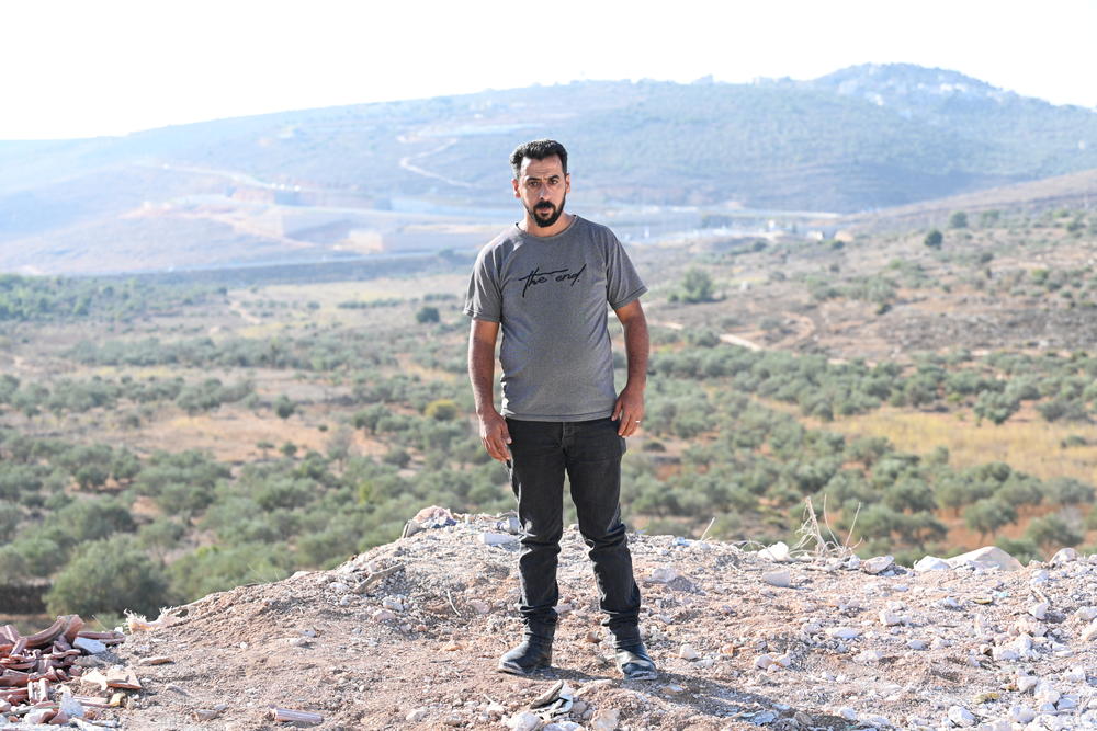 Samy Freitah, was part of a group harvesting olives outside the village near Nablus when they were attacked by settlers.