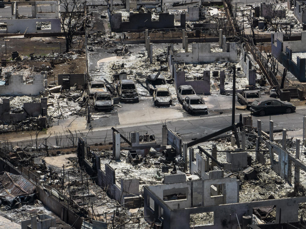 The Aug. 8 fire ravaged much of the historic town of Lahaina in West Maui, killing nearly 100 people. In all, more than 2,200 structures were destroyed by the blaze.