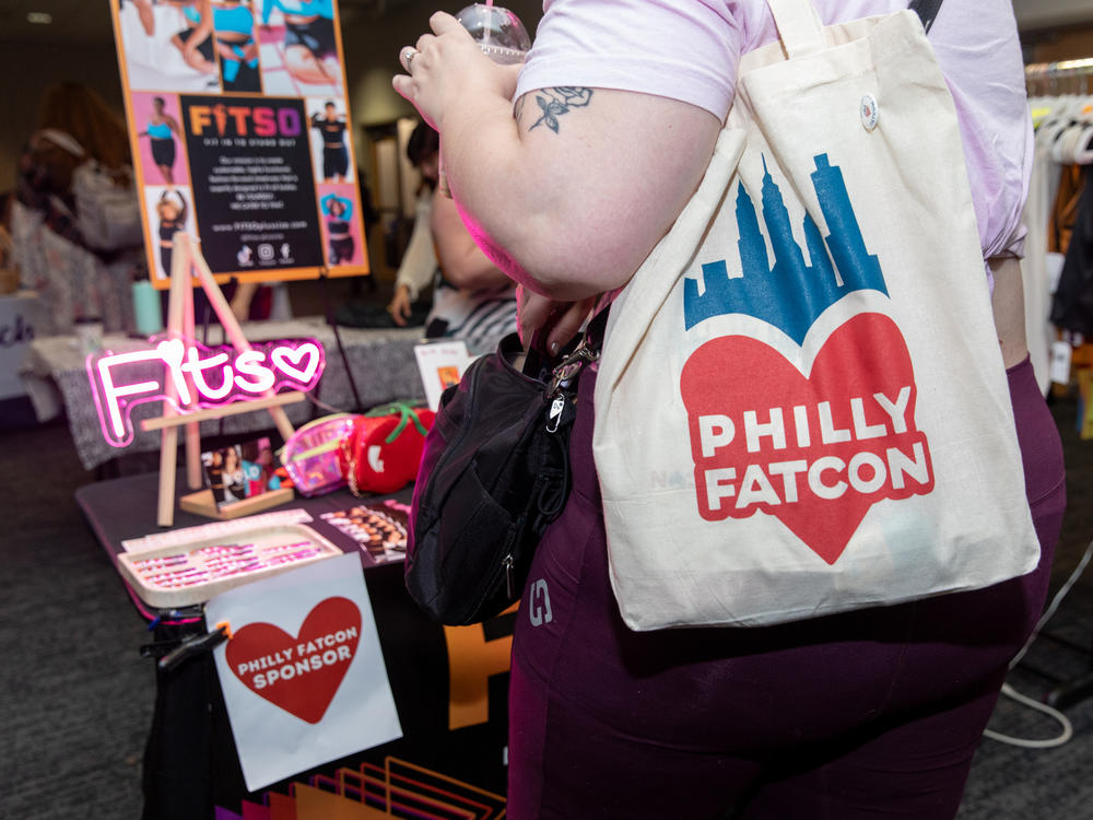 An attendee shops at the Philly FatCon marketplace last month. The convention, which was hosted by Temple University in in Philadelphia, Pa., featured panels, wellness classes and a marketplace of vendors and event sponsors.