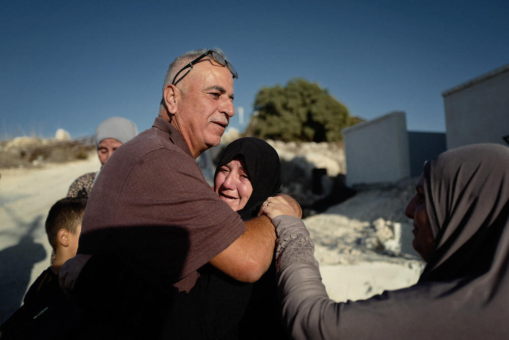 Abuhejleh is reunited with his family.