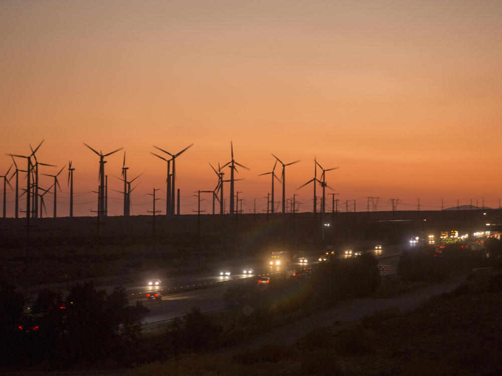 Windmills near Whitewater, Calif., in 2020. Reducing fossil fuel use and investing more in renewable energy sources such as wind will help the U.S. avoid billions of dollars of economic costs and help Americans live longer, healthier lives according to the Fifth National Climate Assessment.