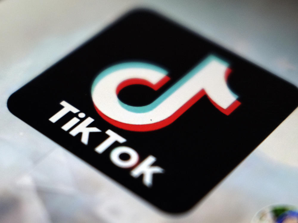 A view of the TikTok app logo, in Tokyo, Japan, Sept. 28, 2020.