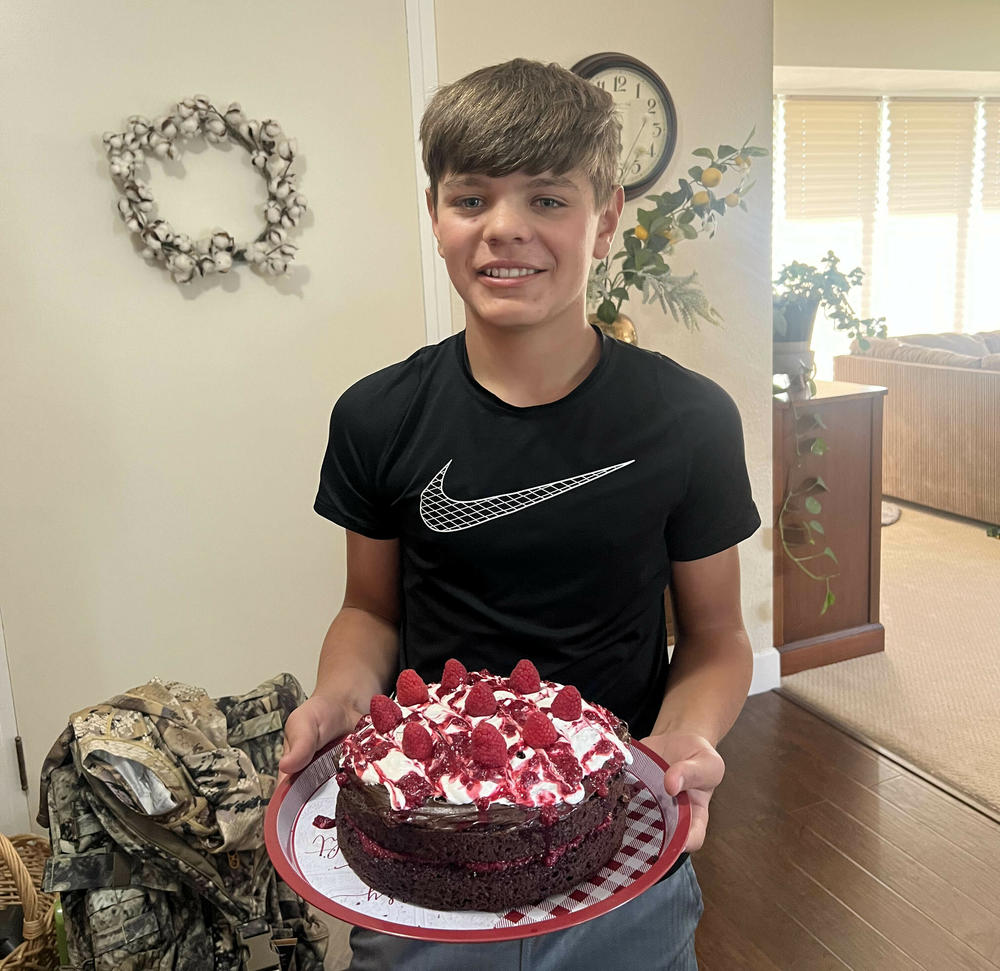Miles Scott on his 15th birthday on Aug. 15, 2023.