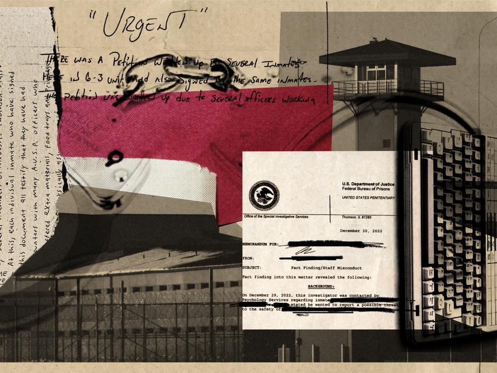 More than a dozen prisoners at Thomson prison in Illinois claimed in a letter that guards were bribing them to attack the warden. The Marshall Project redacted some names in these documents to protect their identity.