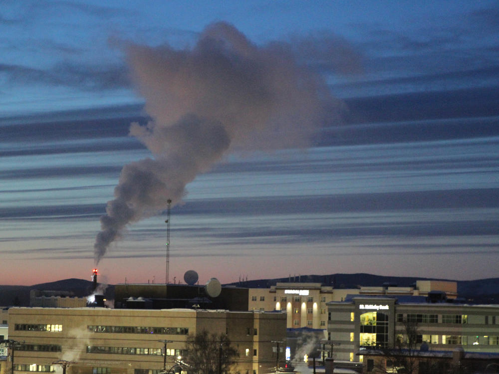 Emissions from a power plant in Fairbanks, Alaska, in 2022. Global emissions of planet-warming greenhouse gases increased between 2021 and 2022, according to a new report from the United Nations.