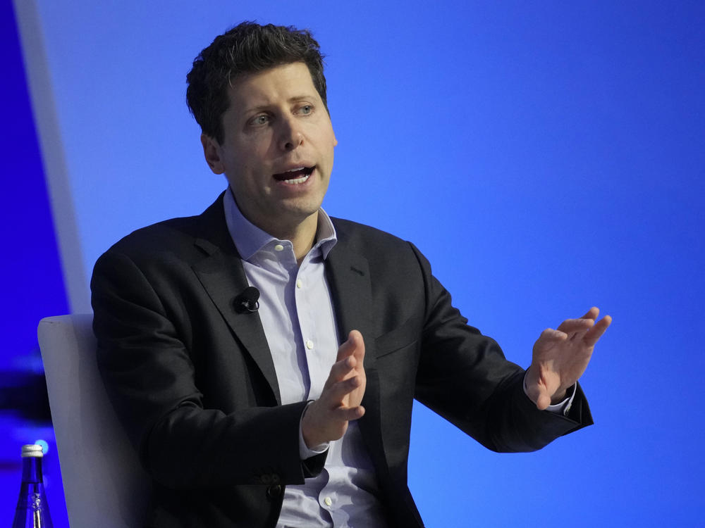 OpenAI CEO Sam Altman participates in a discussion during the Asia-Pacific Economic Cooperation CEO Summit on Thursday in San Francisco.