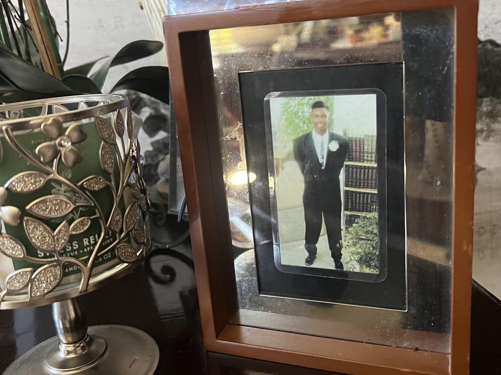 A photograph of LaMont Dottin in Fowler's home in Oct. 2023