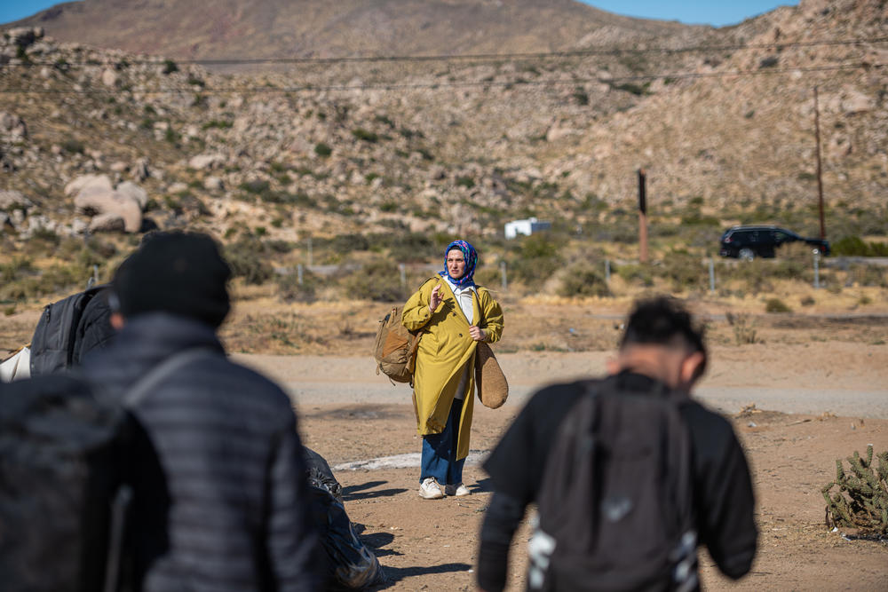 Migrants say Border Patrol tells them that if they leave the camps, they will get deported. <em> </em>