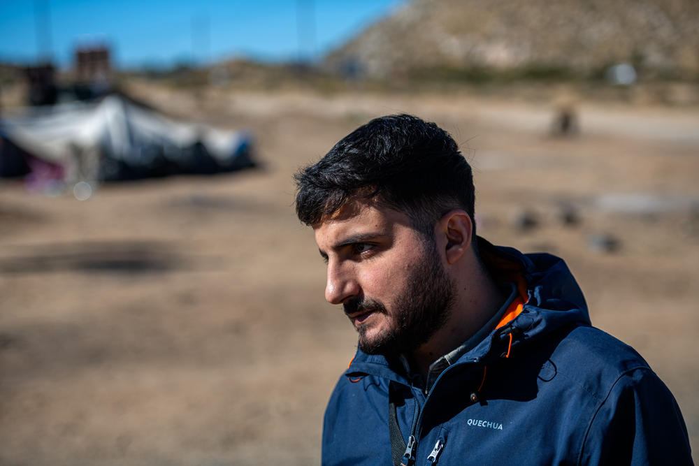 Ramazan Bicer pauses for a moment in Jacumba, Calif., earlier this month after a long journey from Turkey.