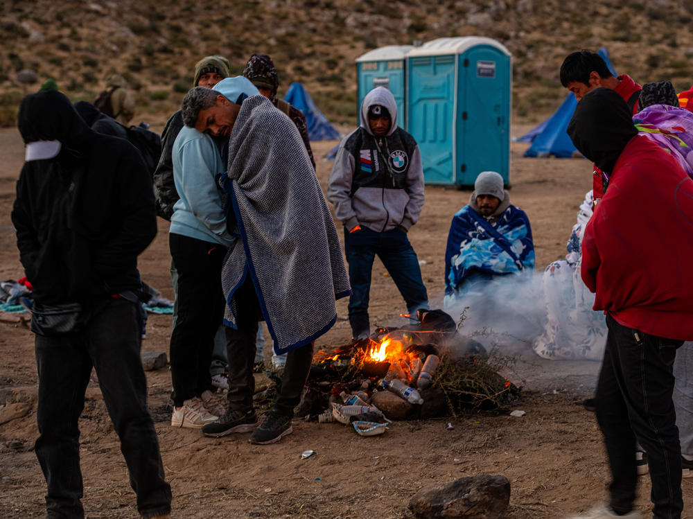 Locals say U.S. Border Patrol is delivering hundreds of migrants into a series of camps, one of which is on private property, in the border community of Jacumba in the Southern California desert. Overnight temperatures in the desert have begun to drop below freezing.