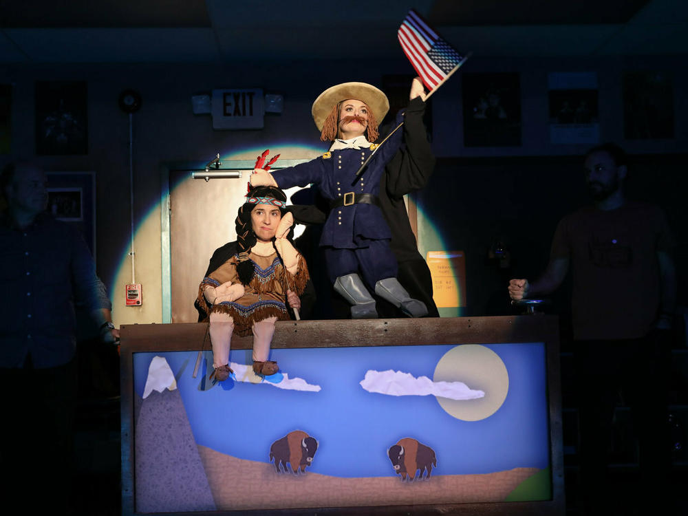 <em>The Thanksgiving Play, </em>as performed in New York City's Peter Jay Sharp Theatre.