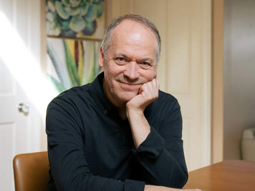 Will Shortz at home in Pleasantville, N.Y.