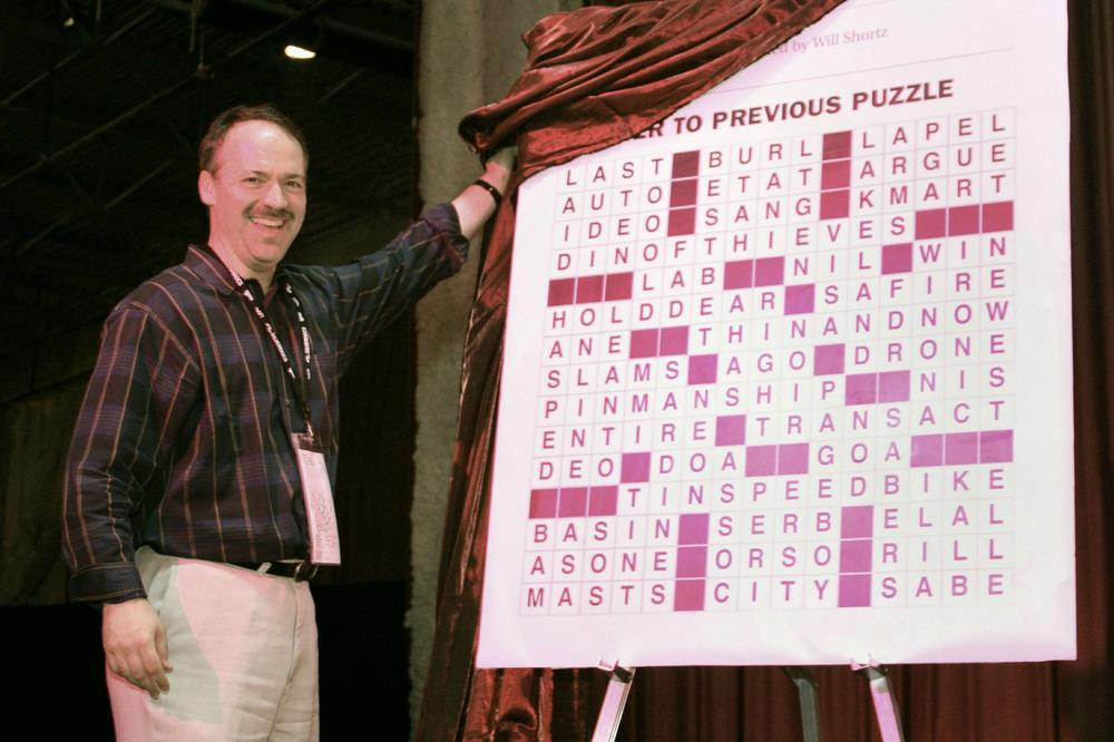 Will Shortz reveals the answers to the Crossword Puzzle Challenge at Silverdocs on June 18, 2006, in Silver Spring, Md.