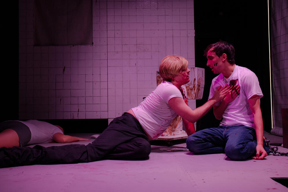 Andrew Caira (left) and Adam Parbhoo (right) play unexpected star-crossed lovers who are caught up in a deadly trap that tests their will to live.