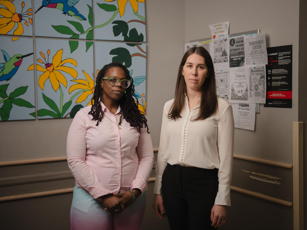 Teresa Cox-Bates and Allison Lieber, director of HealthySteps at Brookdale University Hospital and Medical Center, say sometimes their check-ins were just five minute phone calls, but they helped Teresa cope with parenting stress.