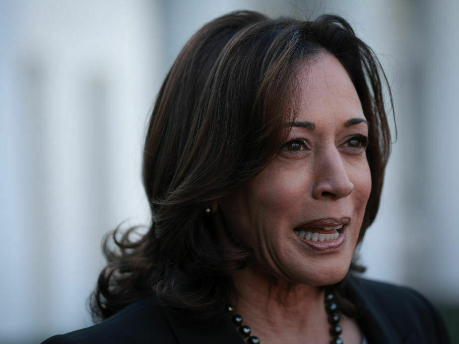 Vice President Harris speaks outside the White House on Nov. 8. Harris is planning to travel to the COP28 international climate summit this week, according to a source familiar with the plans.