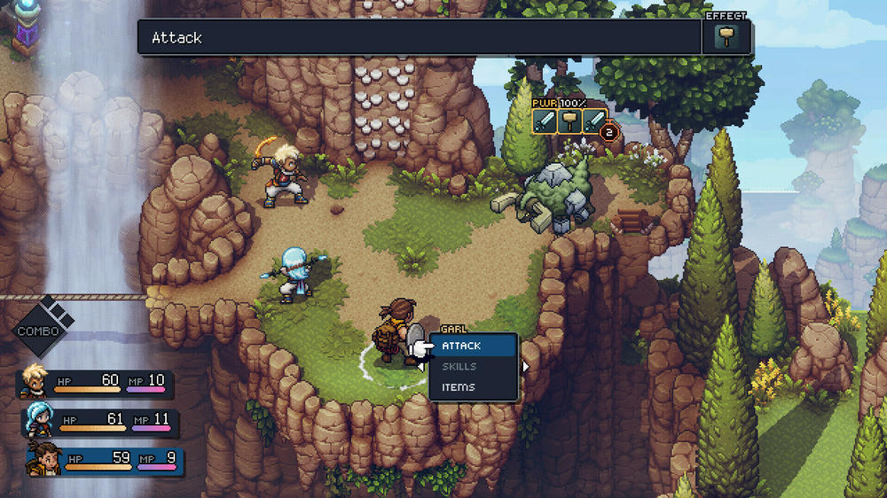 Sea of Star's party-based combat.
