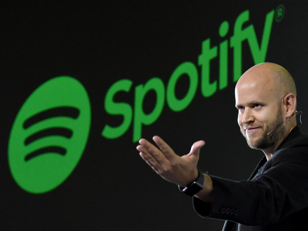 Daniel Ek, CEO of Swedish music streaming service Spotify, in 2016. On Monday, Ek announced Spotify would layoff 17% of employees.