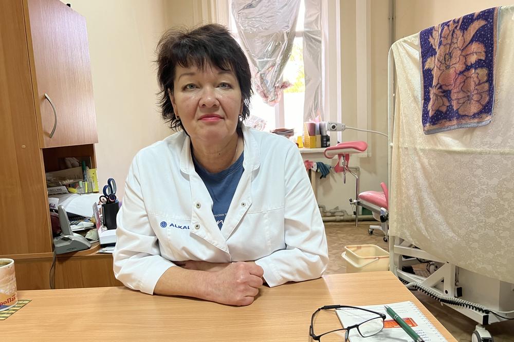 Dr. Oksana Tomchenko manages Kherson's maternity hospital and also lives there, as workers expand the underground bomb shelter. Kherson, in Ukraine's south, is pounded daily by Russian missiles and artillery.