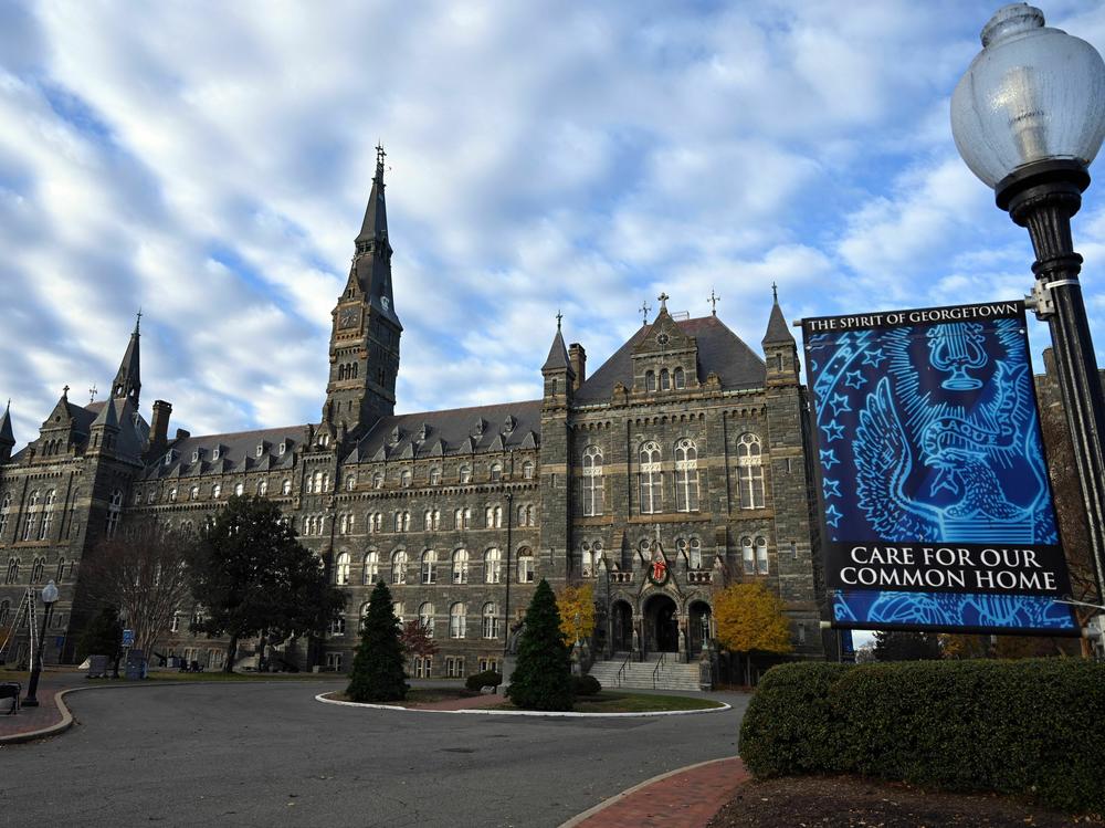 Georgetown University in the Georgetown neighborhood of Washington, D.C., on Dec. 3, 2021.