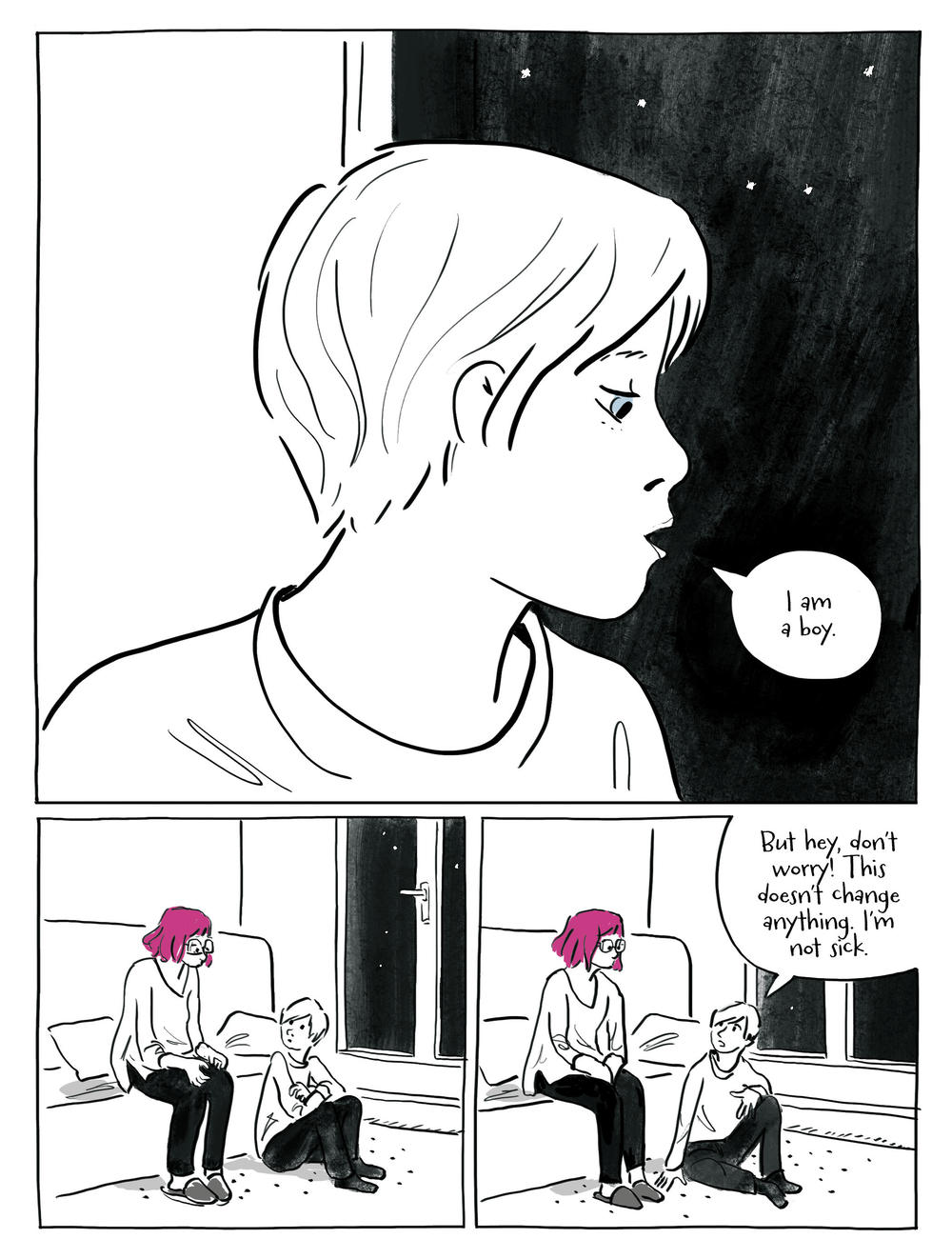 A page from <em>Transitions: A Mother's Journey.</em>