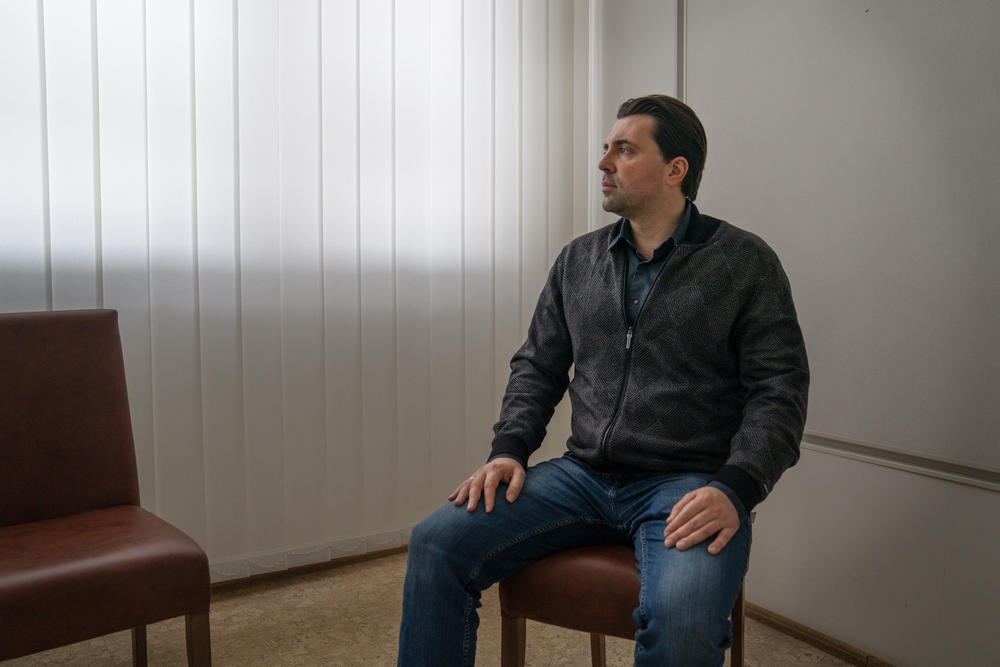 Volodymyr Kudrytskyi, the CEO of Ukrenergo, at the Ukrainian electrical grid operator's headquarters in Kyiv.