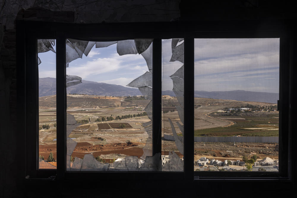 A heavily damaged house after an Israeli attack in Kfar Kela, southern Lebanon, near a wall that Israel built along the countries' border, on Nov. 30.