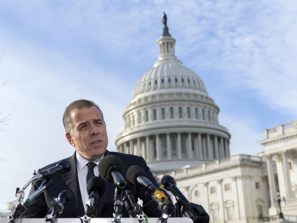 Hunter Biden, son of President Biden, says he is willing to appear before an open hearing of the House Oversight Committee but did not appear at a scheduled closed-door session.