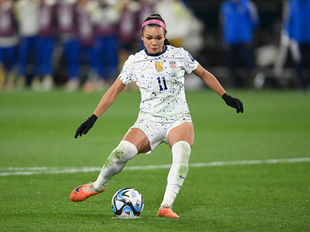 Sophia Smith of USA during the FIFA Women's World Cup, August 06, 2023 in Melbourne, Australia.