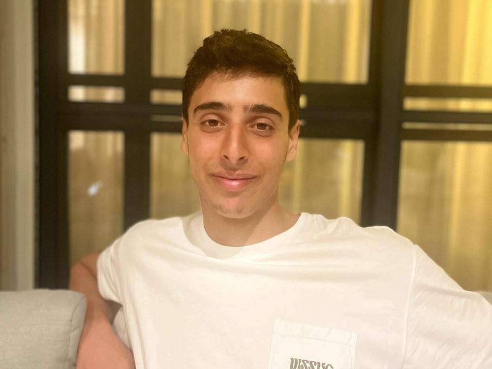 Alon Keren, 21, at home in Herzliya, Israel, on a weekend furlough after two weeks serving in Gaza as a soldier.
