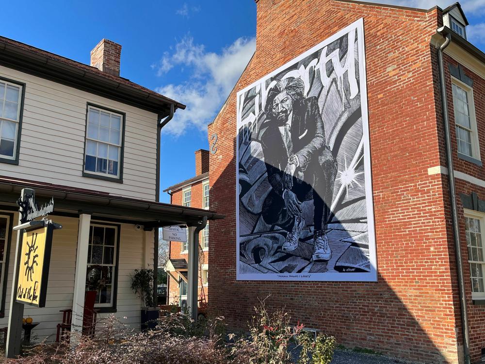 This Frederick Douglass mural in Easton, Md., is a modern-day makeover that has some in the abolitionist's hometown divided.