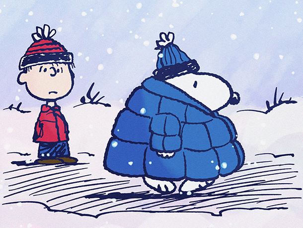 Comic strip Snoopy first started rocking a puffer jacket in the 1980s. A plush version of the bundled-up beagle is flying off the shelves in 2023.