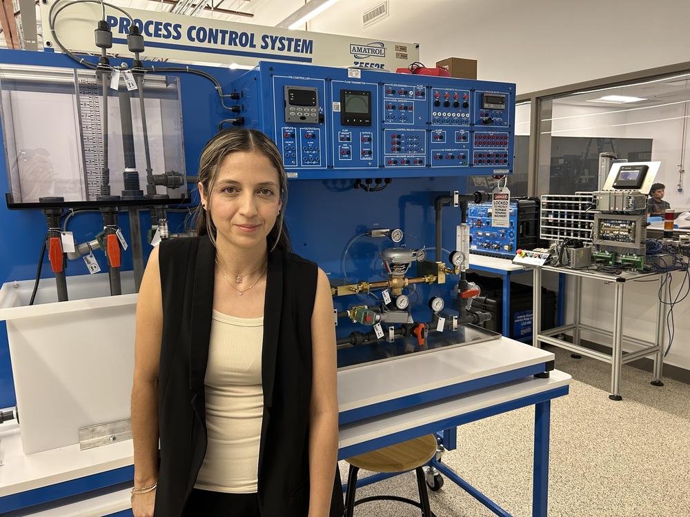 Perla Lugo, 34, landed a job as a semiconductor technician at Intel. She completed the 10-day semiconductor boot camp at a Maricopa County community college.