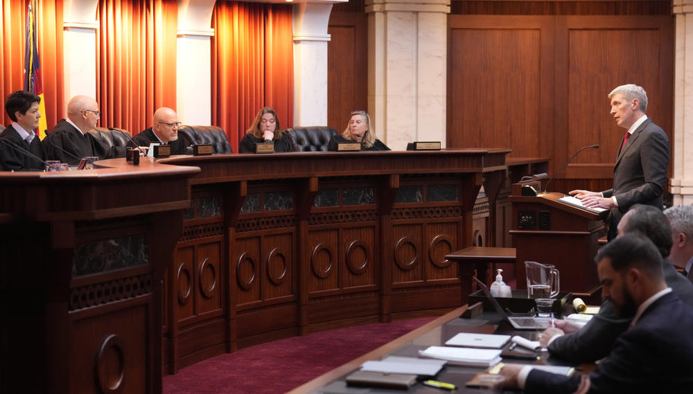 The Colorado Supreme Court in Denver heard arguments earlier this month. Their decision reversed that of a lower court, who had said the constitutional clause applied to Trump's actions but not the office of the presidency.