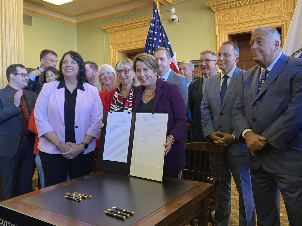 Massachusetts Gov. Maura Healey signed a tax relief package on Oct. 4. Among other things, it expanded a child and family tax credit.