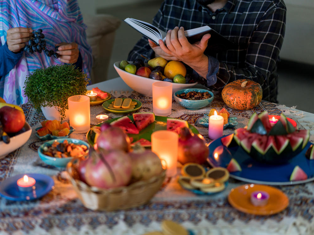 On Yalda night, the Iranian winter solstice tradition, observers gather with family and read classic poetry aloud to greet the returning sun.