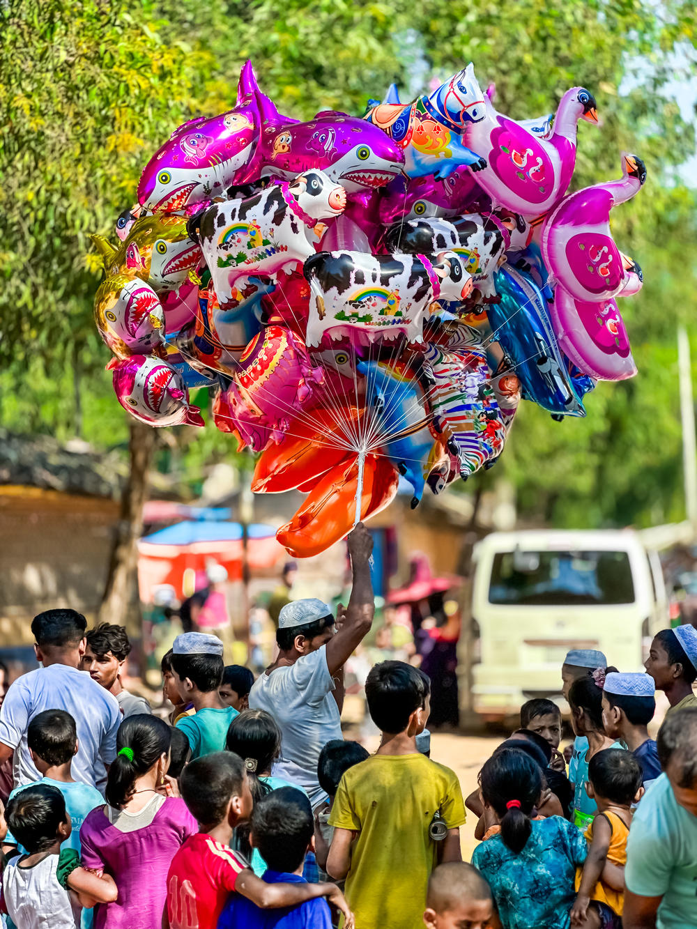 Rohingya kids on the streets of the world's largest refugee settlement.