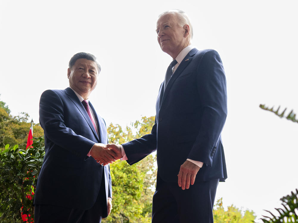 President Joe Biden greets China's President President Xi Jinping Nov, 15, 2023. China has agreed to curtail shipments of the chemicals used to make fentanyl, the drug at the heart of the U.S. overdose epidemic. Experts say it's an essential step, but it's not the only thing needed to be done to stem the crisis. (Doug Mills/The New York Times via AP, Pool, File)