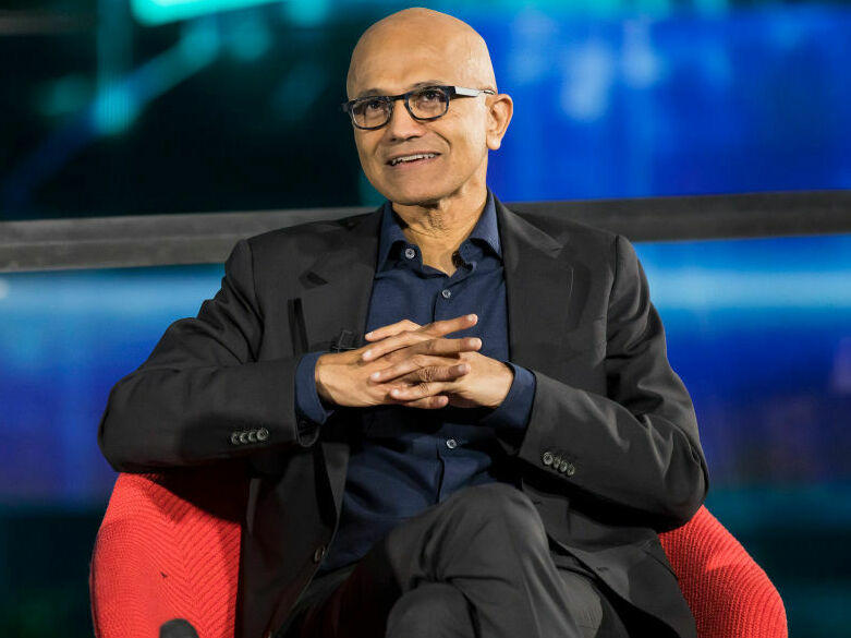 Satya Nadella at the Axel Springer Award at Axel Springer Neubau on Oct. 17, in Berlin.