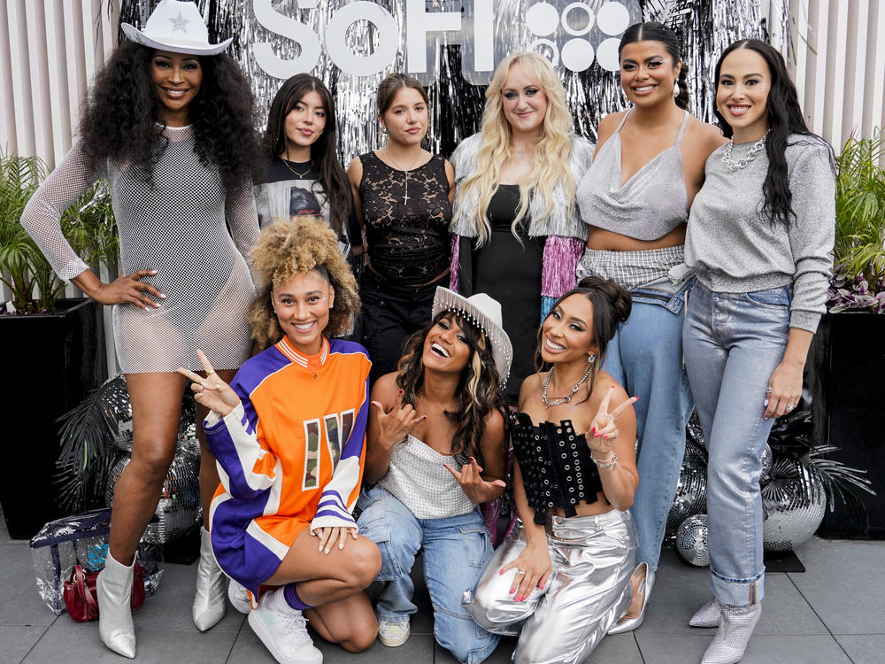 Cynthia Bailey, Eiza Murphy, Kenzie Ziegler, Brittany Broski, Drew Afualo, Meena Harris, Ally Love, Ariana DeBose and Raven Ross attend the SoFi Beyoncé Renaissance Tour Pre-Party at The Shay on Sept. 2 in Culver City, Calif.
