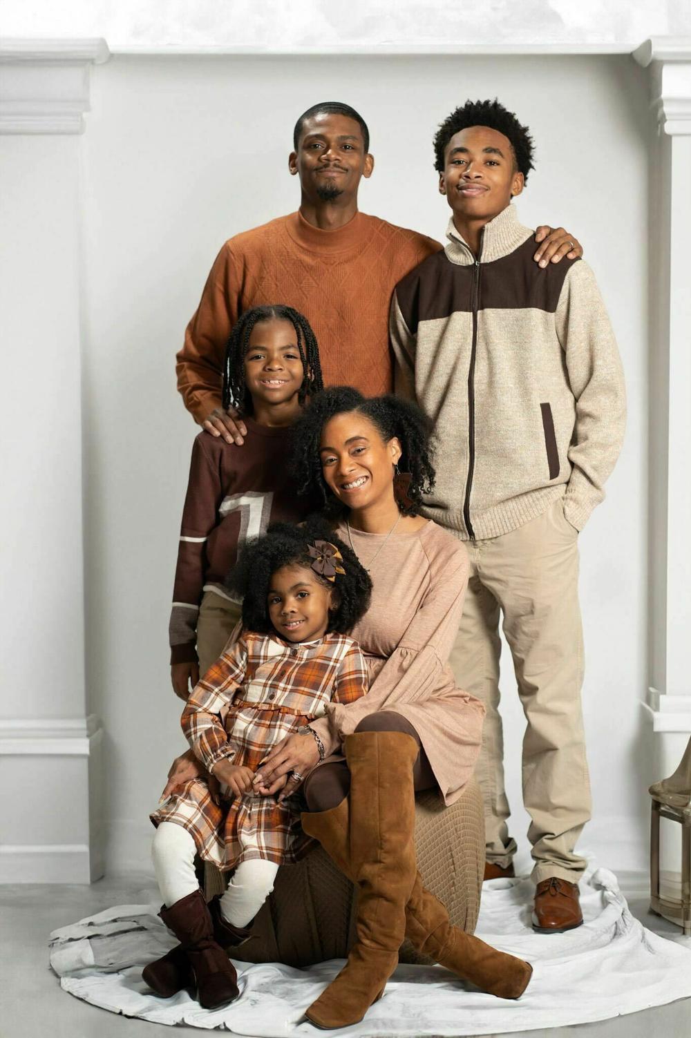 Jonas Adams and his family.